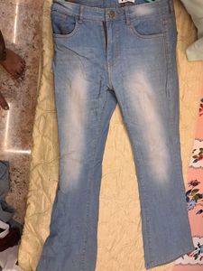 Flared Denim Jeans