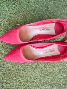 Red Pointed Heels(just need to washed it)