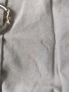 Gray Dress with Buckle Straps