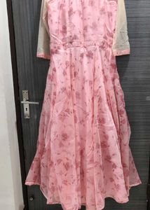 Beautiful pink floor length evening gown