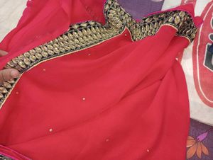 Dark Pink Colour Saree
