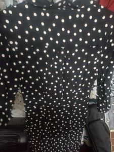 Polka Dots Maxi Dress With Pockets