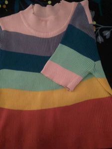 Multi Colour Rainbow 🌈 Crop Top