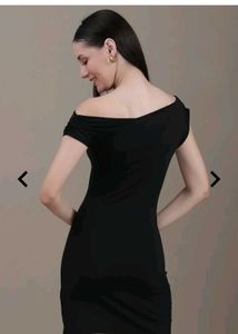 Chic Black Off-Shoulder Dress