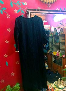 Black Embellished Kurta