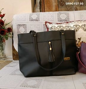 PURE LEATHER HANDBAG