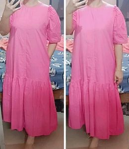 PUFF SLEEVE MAXI DRESS
