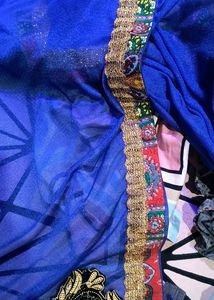 Blue Saree
