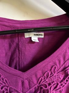 Purple Embellished Top