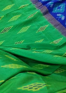 Green &amp; Blue Design Saree