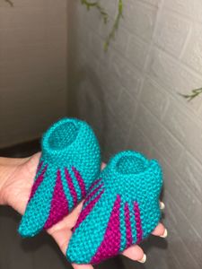 Handmade Knitted Baby Booties