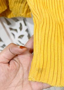 🎀New With Tag Mustard Cable Knit Sweater ()