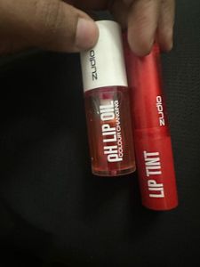 lip gloss and tint