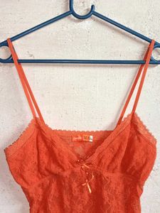 BERSHKA See-through Fashion Lace Top