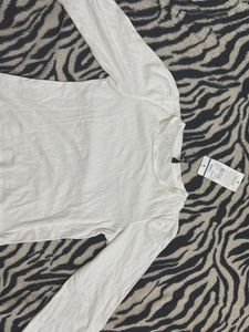 White Long Sleeve Top