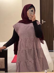 Red And White Checkered Christmas Dress 🎄🧑‍🎄
