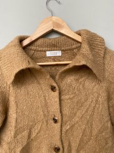 Shirt Style Collared Sweater.