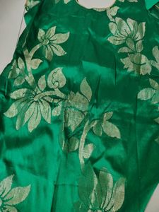 New Green Kurta With Golden Work On It