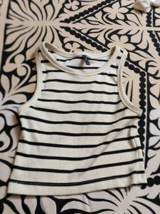Striped Crop Tank Top