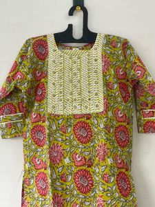 Floral Print Kurta