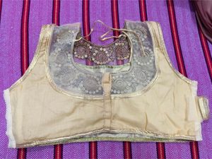 BRAND NEW PADDED GOLDEN BLOUSE(SLEEVES IN