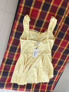 Lace Trim Mini Slip Dress