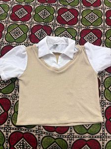 Cute Knit shirt style top