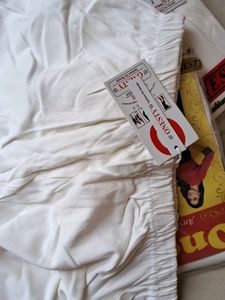 White Colour Cotton Legin