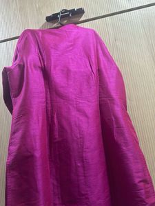Rani Pink Dress With Patch Work Duppatta