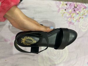 Black Ankle Strap Sandals