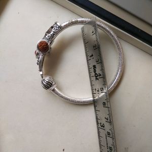 Pure Silver Rudraksha Mahadev Openable Kada