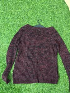 Maroon Knit Sweater