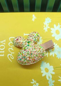 Sparkly bunny hair clip