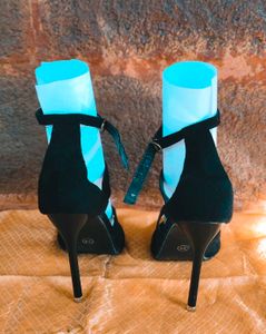 Black Strap Heels