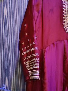 Beautiful Maroon Anarkali Suit