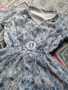 Floral Print Peplum Top