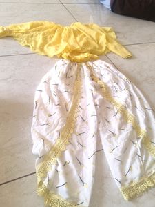 Cute Frock And Dhoti Dress For A Girl