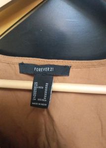 FOREVER 21 brown crop top