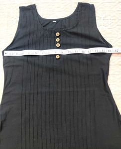 Black Sleeveless Tunic