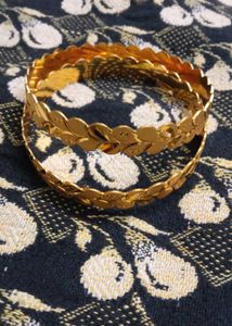 Elegant Gold-Plated Bangles