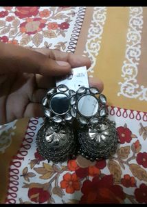 Oxidized Heavy Jhumkha