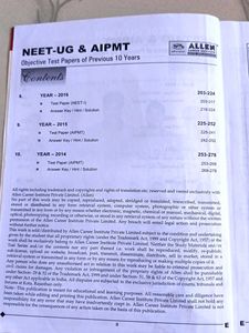 NEET-UG &amp; AIPMT Test Papers