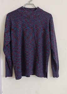 Speckled Mock Neck Sweater
