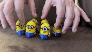 Minions Keychain Fidget 3d printed