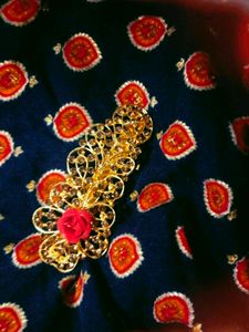 Gold Floral Hair Clip