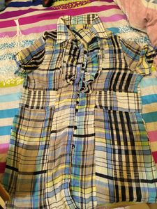 Very Beautiful Ruffel Long Shirt  For Women