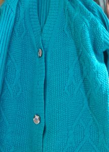 Stylish Blue Cardigan