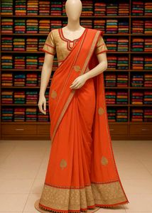 🇳🇿💫❤️ Elegant Coral Saree
