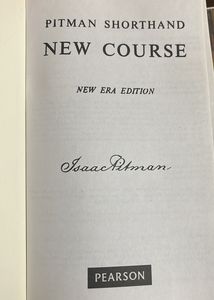 New ERA Pitman Shorthand Book