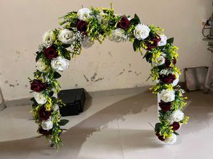 Floral Arch Ganpati Decoration New
